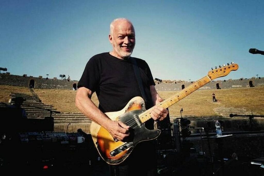 David Gilmour avec guitare
